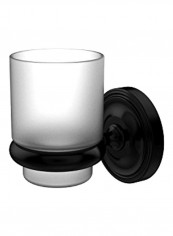 Wall-Mounted Tumbler Holder Black/White 3x2.5x4inch