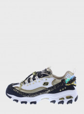Women's D'Lites Low Top Sneakers Brown/White/Black