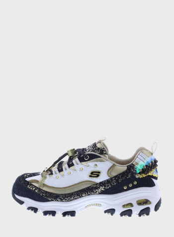 Women's D'Lites Low Top Sneakers Brown/White/Black