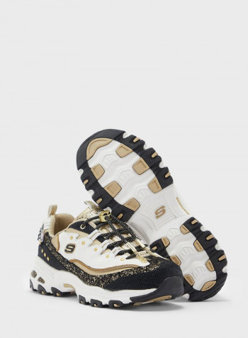 Women's D'Lites Low Top Sneakers Brown/White/Black