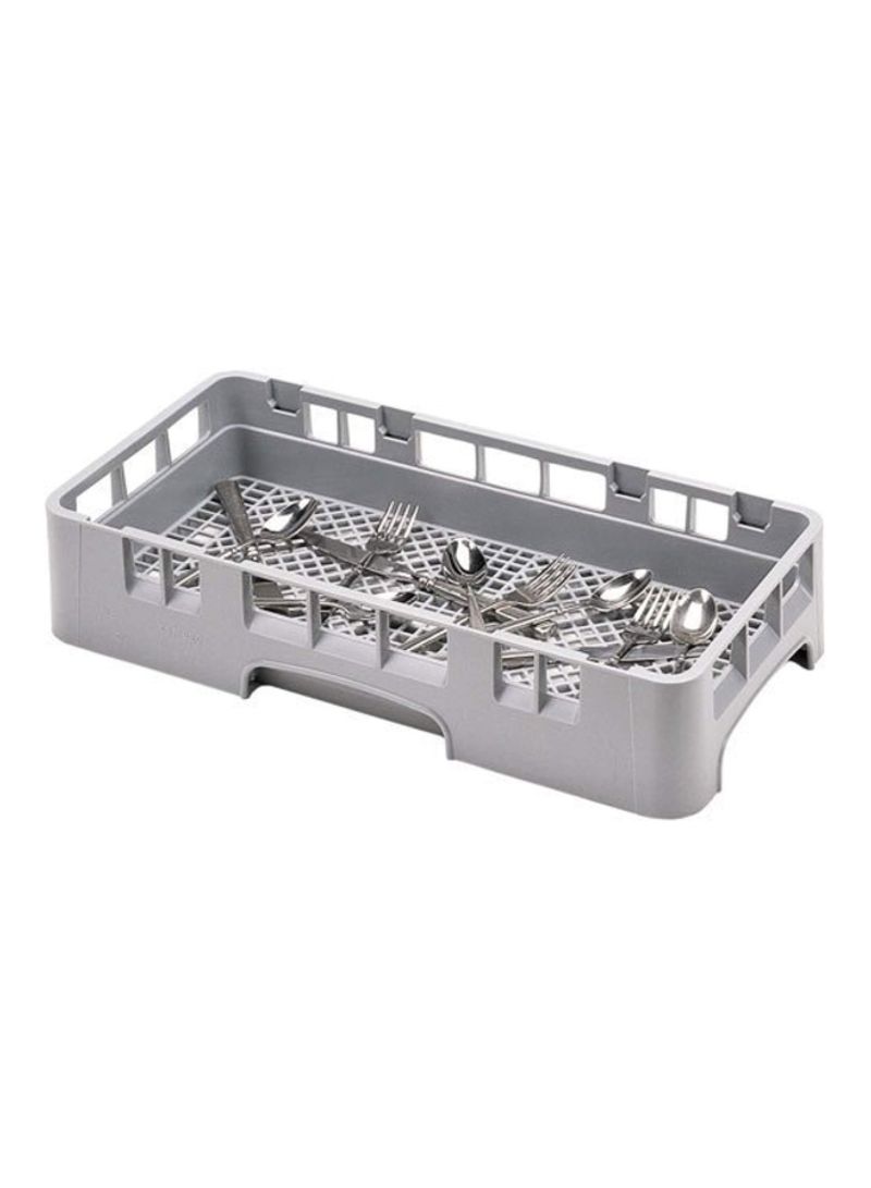 Polypropylene Flatware Washing Rack Soft Grey 19.8x9.9x4inch