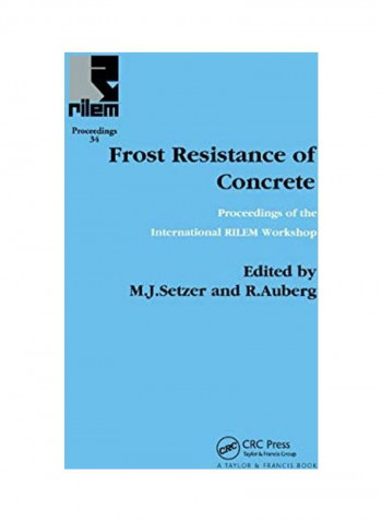 Frost Resistance of Concrete Paperback English by R. Auberg