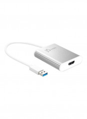 USB 3.0 To 4K HDMI Display Adapter Silver
