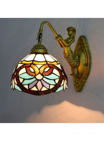 Retro Stain Glass Wall Lamp Multicolour