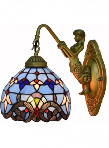 Mediterranean Retro Stained Glass Wall Lamp Multicolour