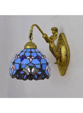 Mediterranean Retro Stained Glass Wall Lamp Multicolour