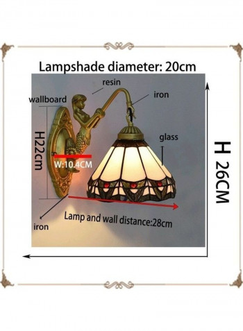 Retro Stained Glass Wall Lamp Multicolour