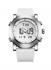 Men's Waterproof Silicone Multifunctional Analog/Digital Watch NNSB03704555