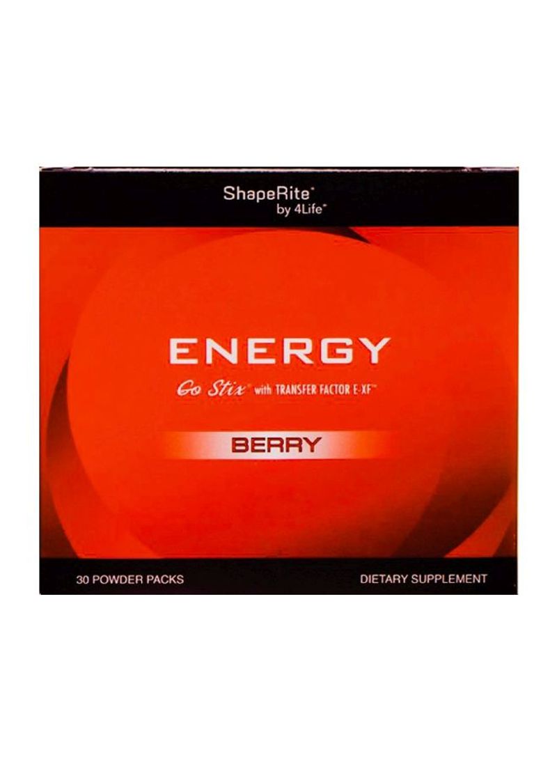 Pack Of 30 Energy Go Stix With Transfer Factor E-FX Berry