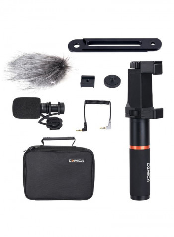 Cardioid Directional Video Microphone Kit DD2369 Grey/Black