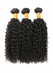 Pack Of 3 8A Brazilian Curly Hair Extensions Black