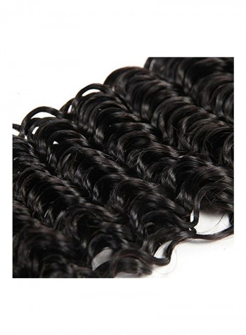 Pack Of 3 8A Brazilian Curly Hair Extensions Black