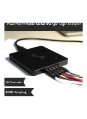 Powerful Portable Metal DSLogic Logic Analyzer Black