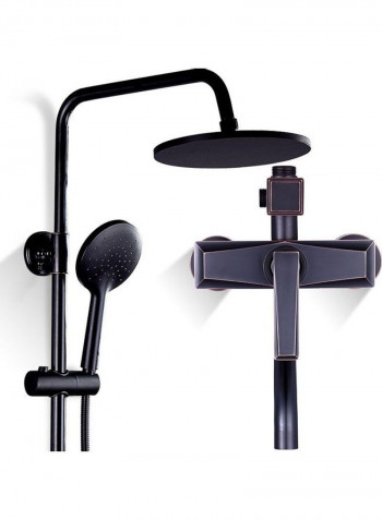 Light Luxury Three-speed Black Shower Set Multicolour 83 x 18 x 47cm