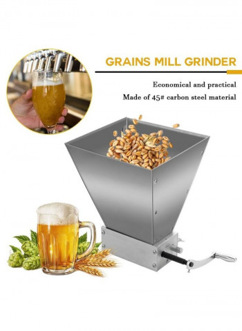 Stainless Steel Manual Whole Grains Food Grinder E8389 Silver