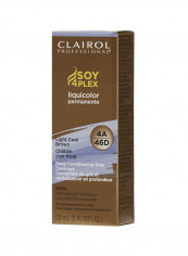 Pack Of 6 Liquicolor Permanent Hair Color Light Cool Brown 4A/46D 59ml