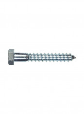 25-Piece Hex Lag Screws Silver 0.625x6inch