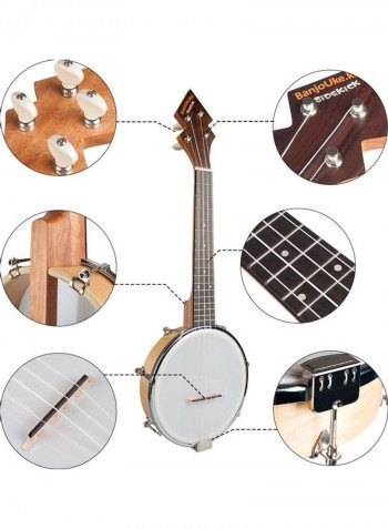 Banjo Banjolele Ukulele With Carry Bag