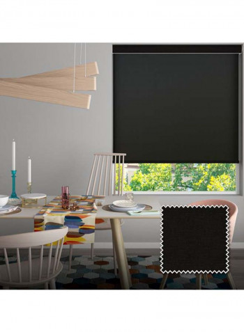 Single Mist Solar Non Blackout Window Shade Black 200x200cm