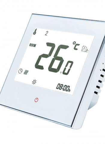 Smart Touchscreen Wi-Fi Programmable Thermostat For Water Heating System White 10.50 x 5.80 x 9cm