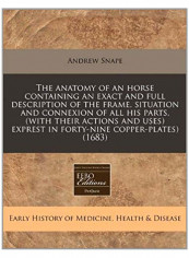The Anatomy Of An Horse Containing An Exact And Full Description Of The Frame, Situation And Connexion Of All His Parts, (With Their Actions And Uses) Exprest In Forty-Nine Copper-Plates) (1683) Paperback