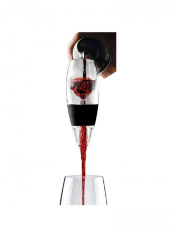 2-Piece Wine Aerators Black/White 4x4x6inch