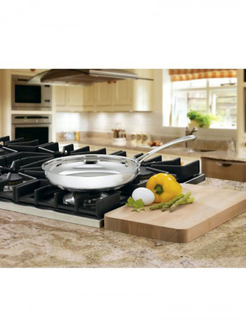 Stainless Steel Fry Pan Silver 8inch