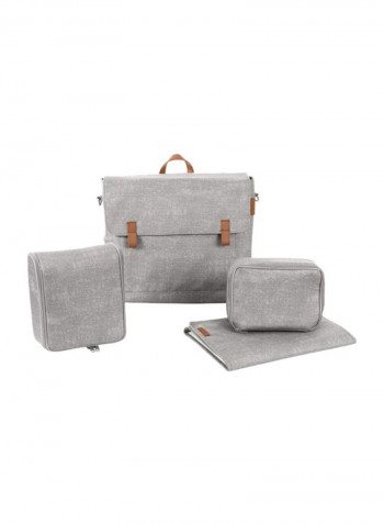4-Piece Modern Changing Bag Set - Nomad Grey