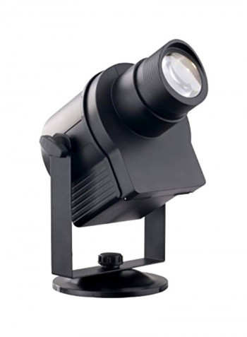Waterproof Compact LED Gobo Indoor And Outdoor Party Light Black/Silver 9.8x8.9x6.3inch