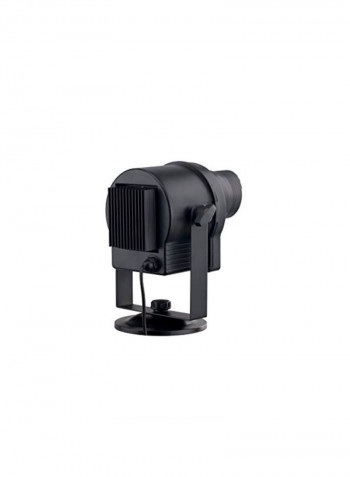 Waterproof Compact LED Gobo Indoor And Outdoor Party Light Black/Silver 9.8x8.9x6.3inch