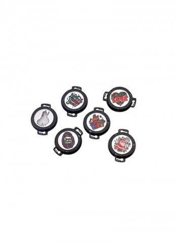 Waterproof Compact LED Gobo Indoor And Outdoor Party Light Black/Silver 9.8x8.9x6.3inch