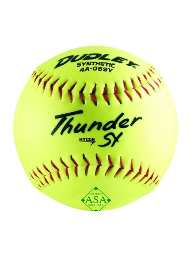 12-Piece Thunder Hycon Slow Pitch Synthetic Ball - 12 Inch