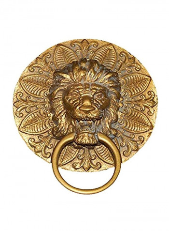 Antique Lion Designed Towel Holder Antique Gold