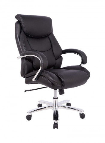 Ergonomic Swivel Office Chair With Adjustable Seat Black 0x75x75cm