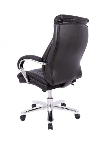 Ergonomic Swivel Office Chair With Adjustable Seat Black 0x75x75cm