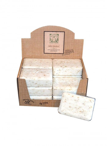12-Piece White Gardenia Shea Butter Enriched Quad Milled Soap Set White 250g