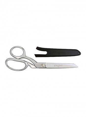 Knife Edge Bent Scissors Silver