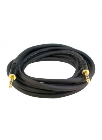 2-Piece Premier Series Stereo Male Cable Set 18feet Black