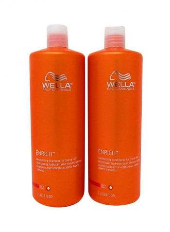 2-Piece Enrich Moisturizing Shampoo And Conditioner 1L