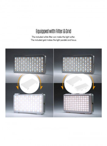 Portable LED Video Light Silver