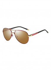 Men's Polarized Aviator Sunglasses - Lens Size: 57 mm