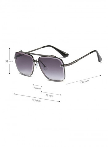 Men's Square Sunglasses - Lens Size: 62 mm