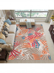 Floral Pattern Rectanglular Floor Rug multicolour 140 X 200cm
