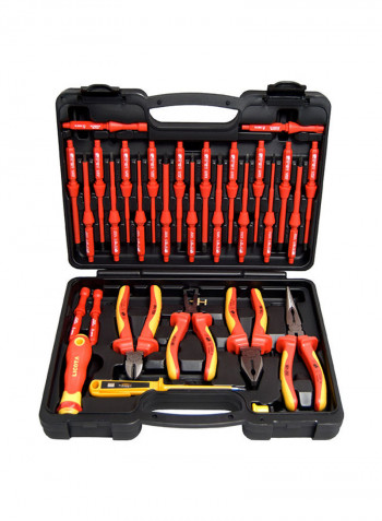 29-Piece Vde Tool Set Red 35x25x7centimeter
