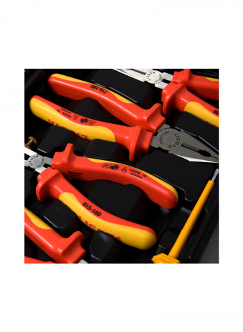 29-Piece Vde Tool Set Red 35x25x7centimeter