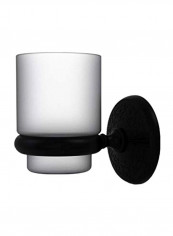 Wall Mounted Tumbler Holder Matte Black/Clear 3.1x2.5x4inch