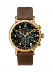 Men's Leather Analog Wrist Watch TW2T20900