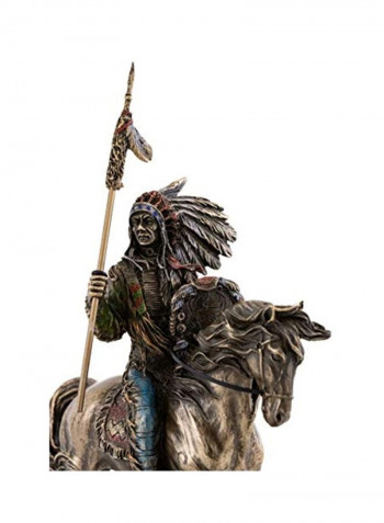 Mandan Indian Chief Statue Multicolour 7inch