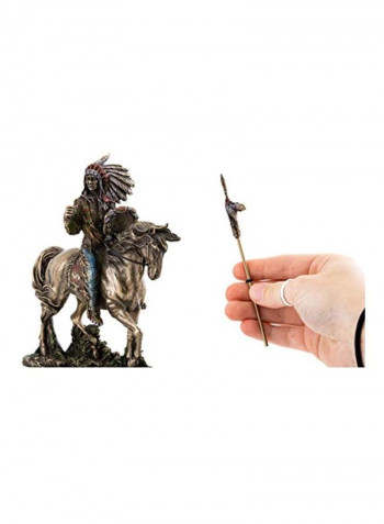 Mandan Indian Chief Statue Multicolour 7inch
