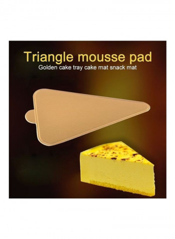 1000-Piece Large Triangle Cake Cardboard Pad Brown